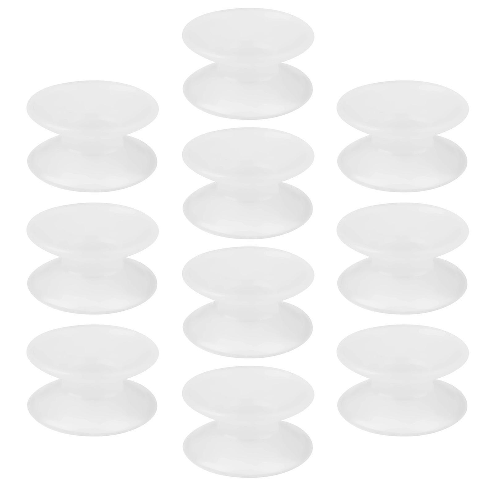 10pcs Silicone Double Sided Suction Cups for Glass Fish Tank Aquarium