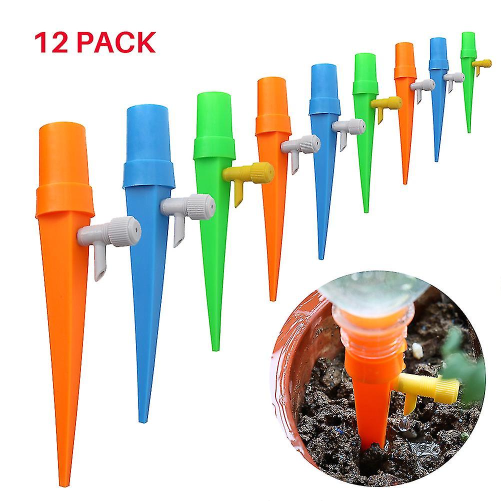 12 Pack Plant Watering Spikes, Automatic Drip Irrigation Device for Vacation
