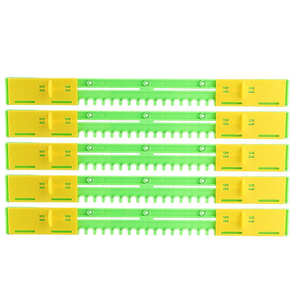 5pcs Full-Size Plastic Beehive Entrance Gate Beekeeping Frame European Style 41cm Durable Design Easy Installation Suitable for 10-Frame Hive