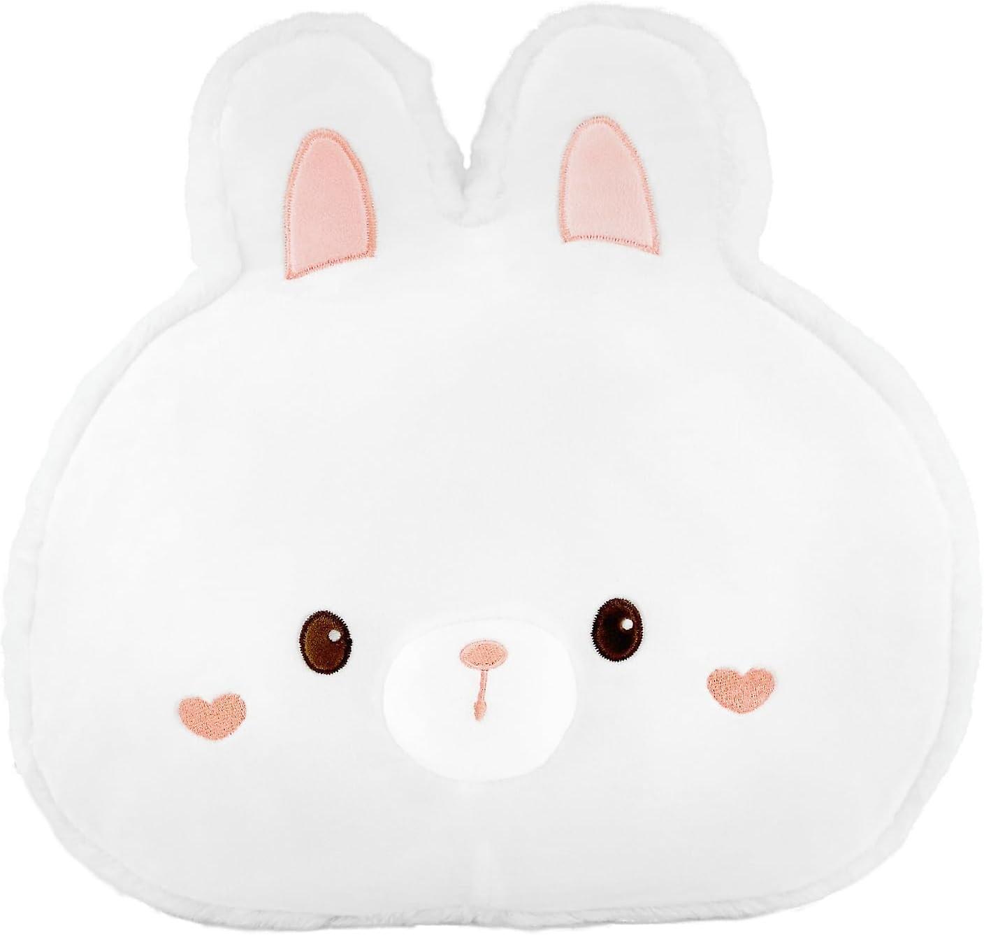 15インチ漫画ウサギぬいぐるみ枕、ホームクッション、部屋の装飾、ぬいぐるみ枕おもちゃ、スロー枕、子供大人の女の子男の子(ウサギ)