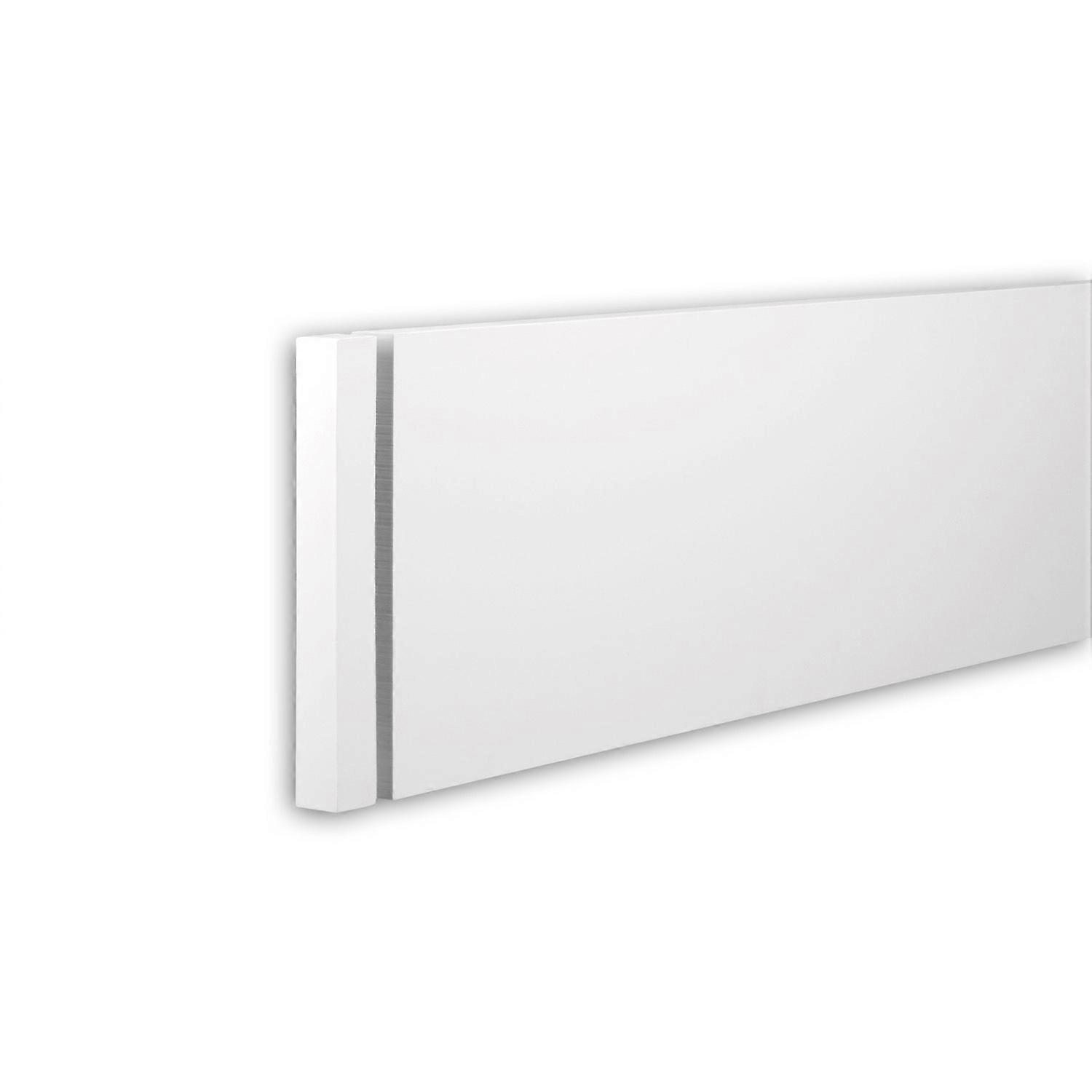 Profhome Decor 1 x End element 403131 Profhome white Rigid polyurethane foam pre-primed lightweight, sturdy, dimensionally stabl