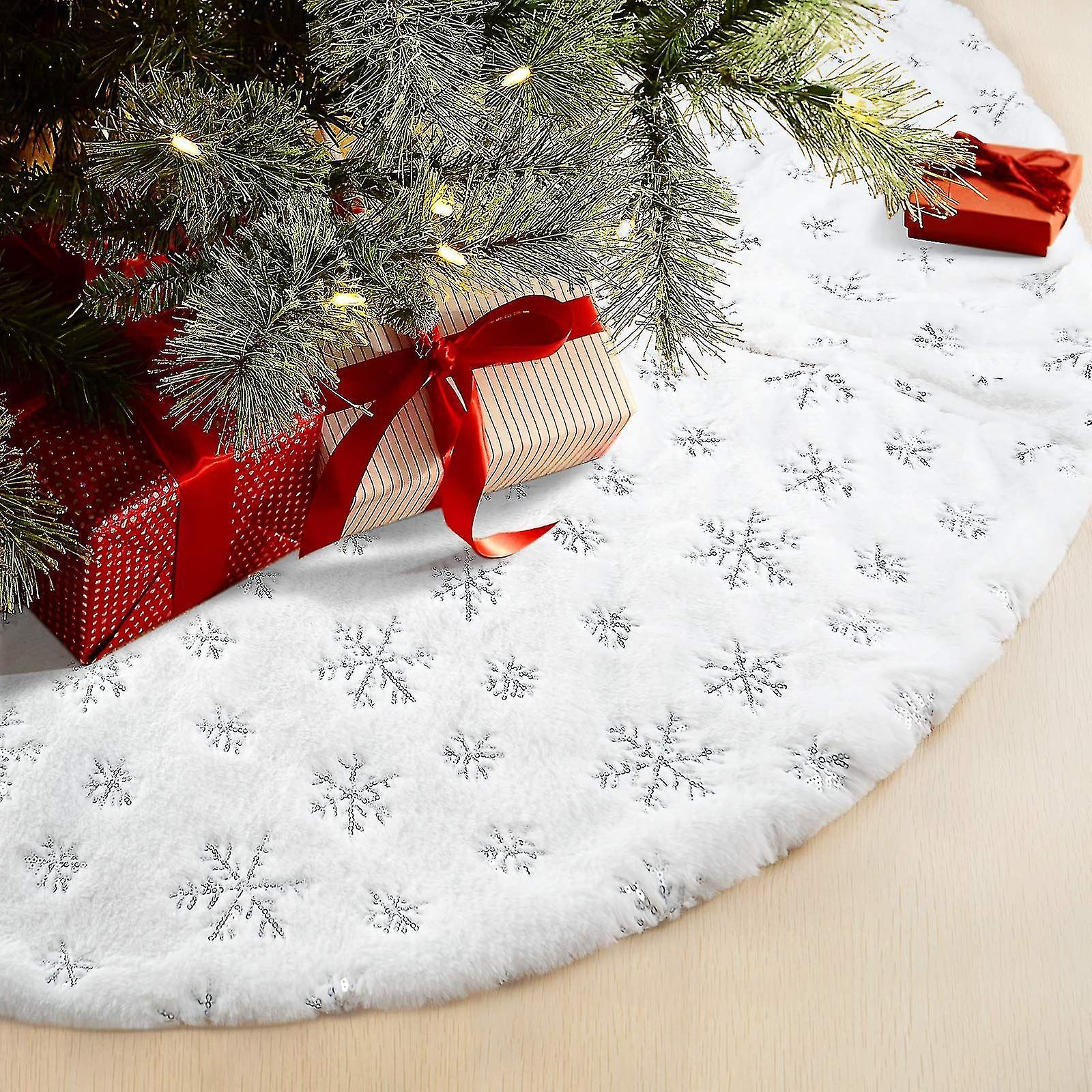 90cm Tree Skirt Tree Mat Xmas Decorations Ornaments
