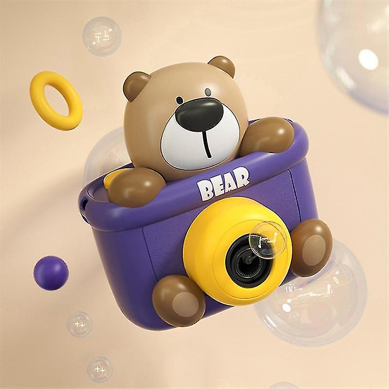 バブルブロー玩具バブルガンおもちゃ夏のクマアヒルカメラバブルマシン電気スプレーバブルキッズベア