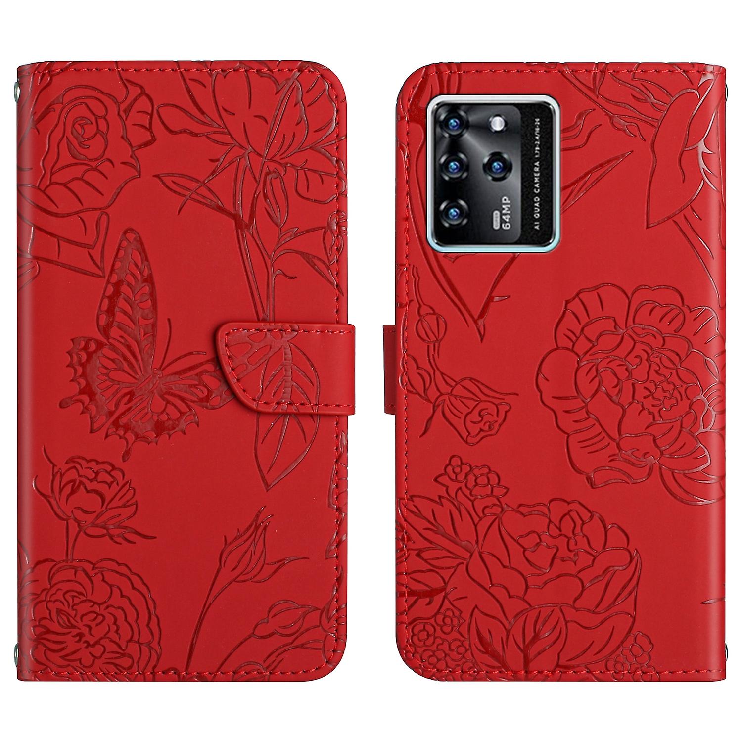 Butterfly Peony Leather Case For ZTE Blade V30 For ZTE Blade V30