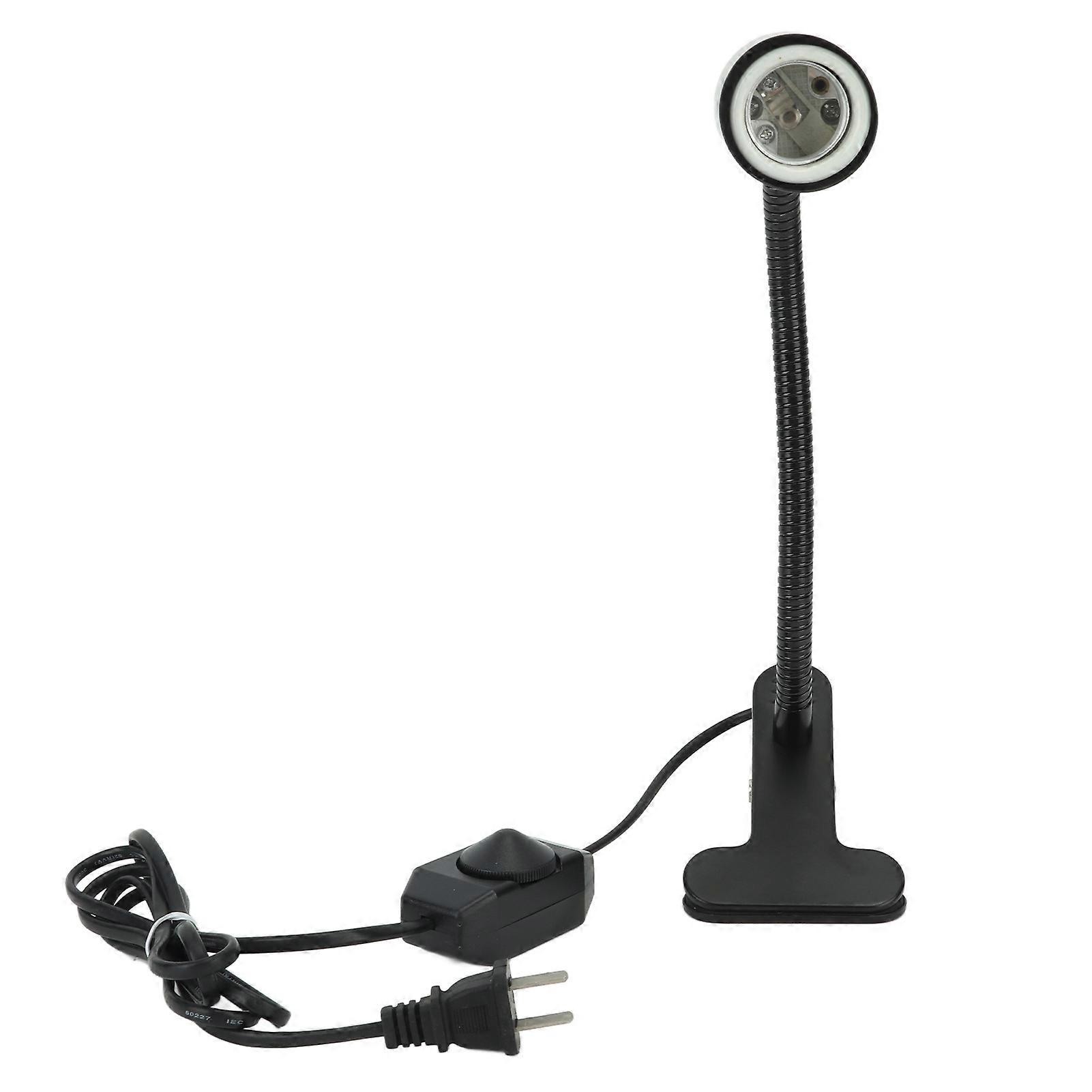 Pet Lamp Holder Black   With Clip and Adjustable Switch Pet UVA UVB Heating Bulb Holder For Reptiles Pet