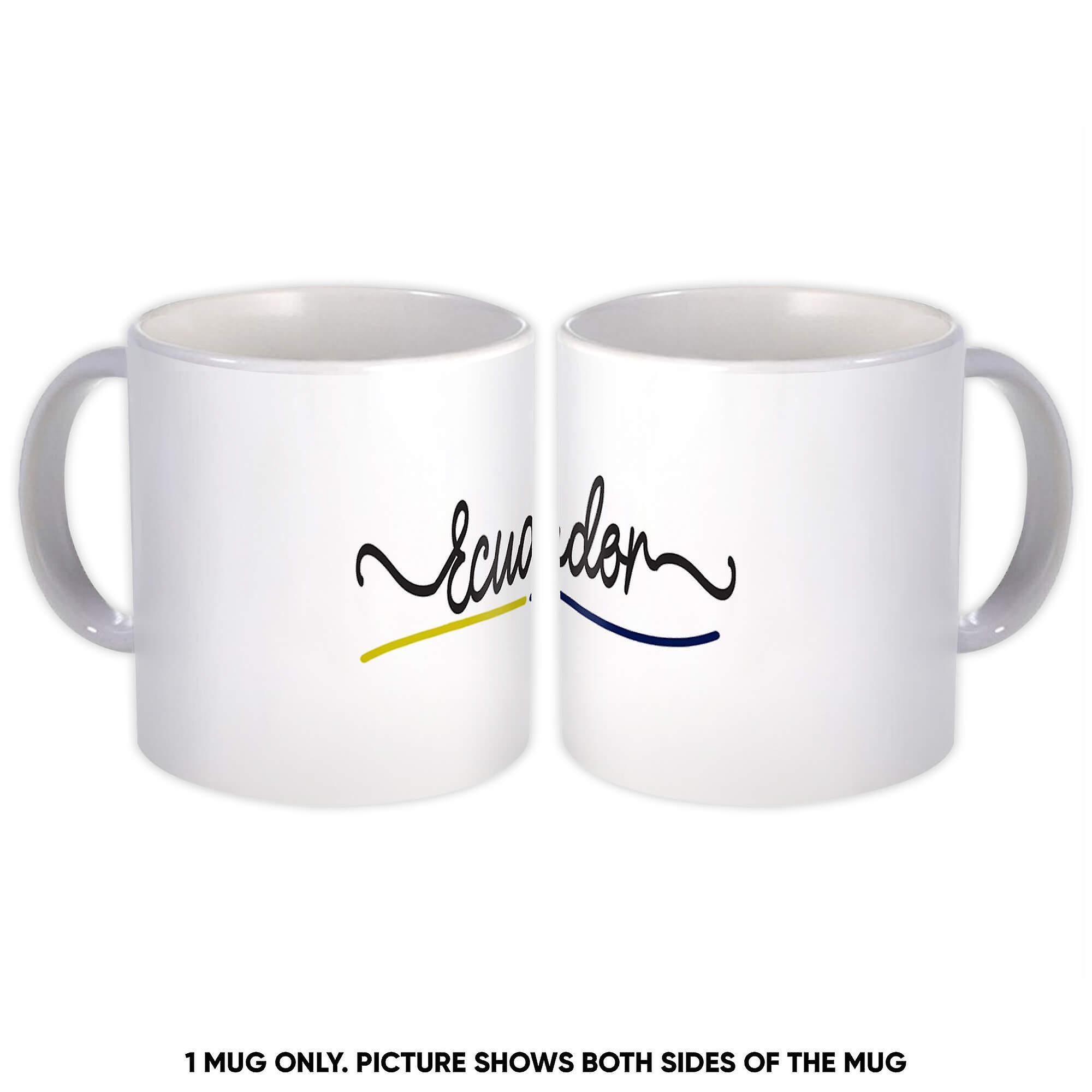 Gift Mug: Ecuador Flag Colors Ecuadorean