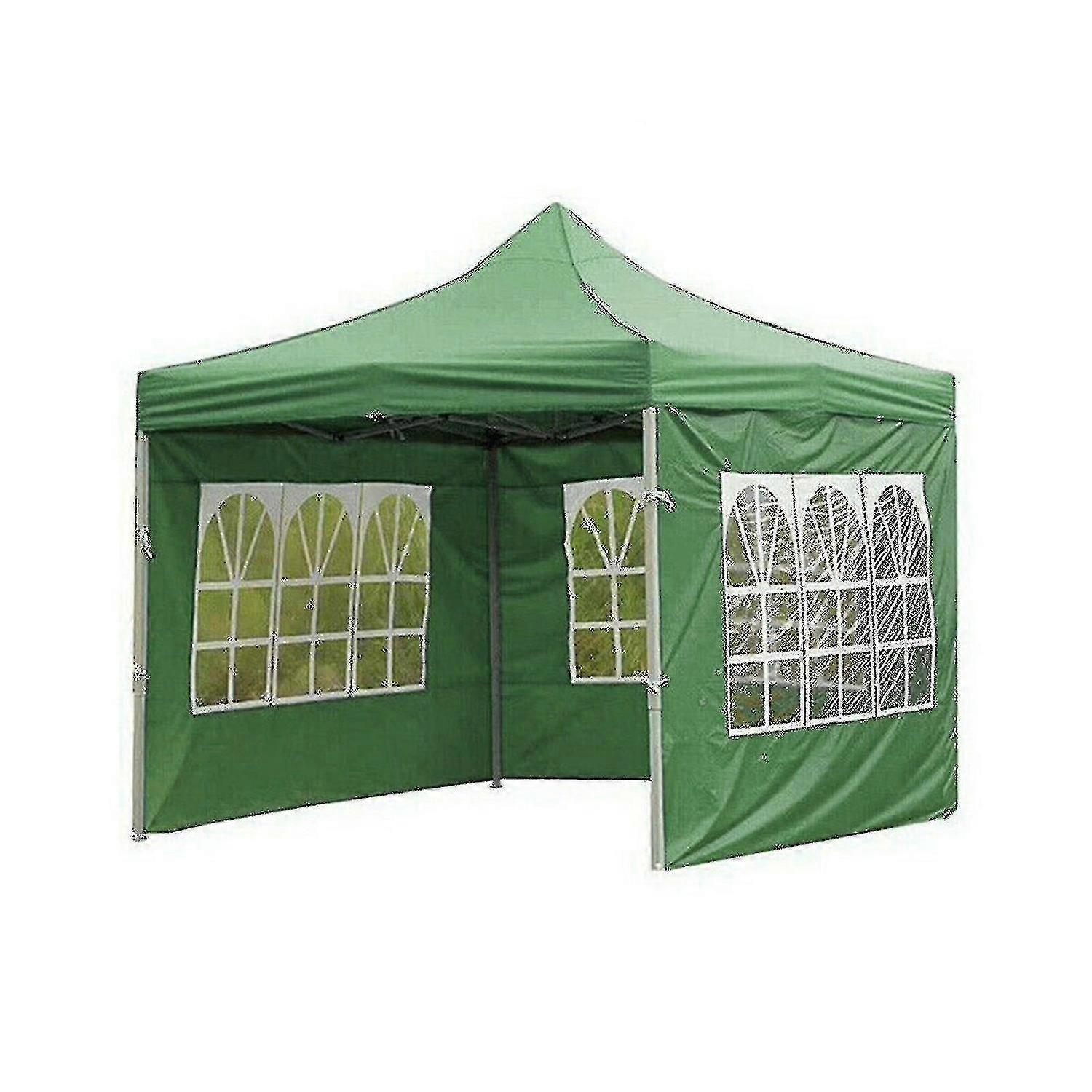 Garden Oxford Gazebo Marquee Party Tenda pieghevole impermeabile Outdoor Surround Cloth Tent T Verde 6*2M