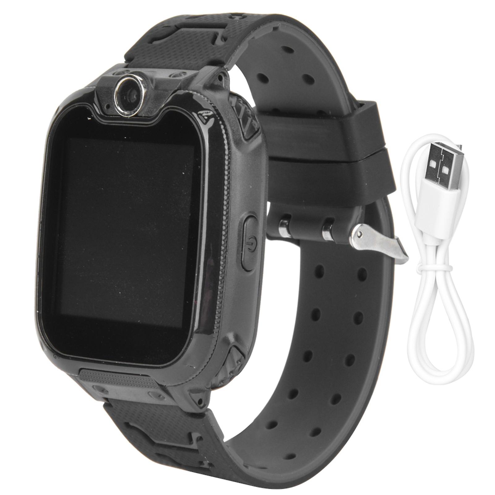 Children's Smart Phone Children Watch with Camera Game and Music Function Watch Xmas Gifts for Boys GirlsBlack
