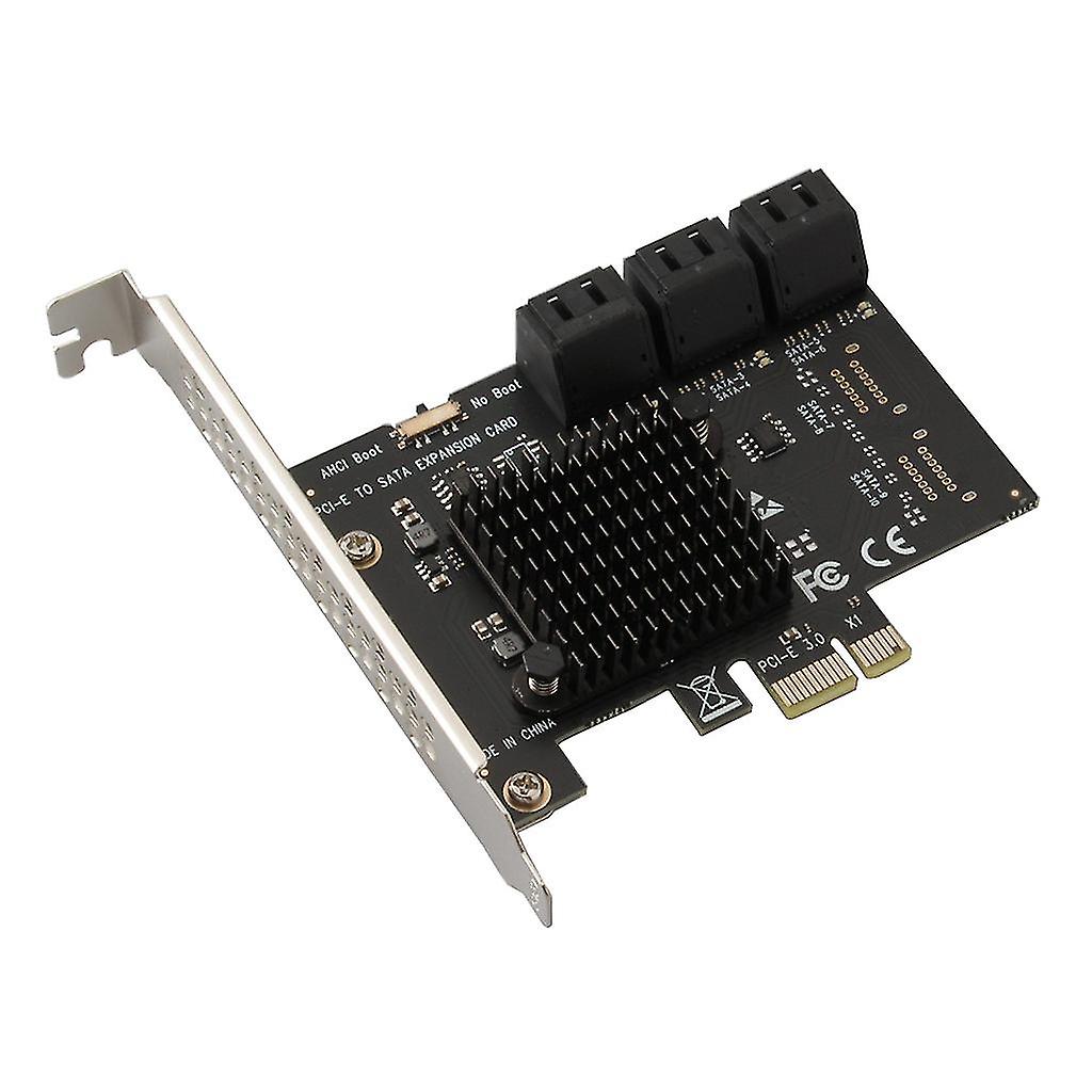 6-port Pci-e To Sata3.0 Pc Expansion Card Pcie Adapter Support Ide/ahci Modes