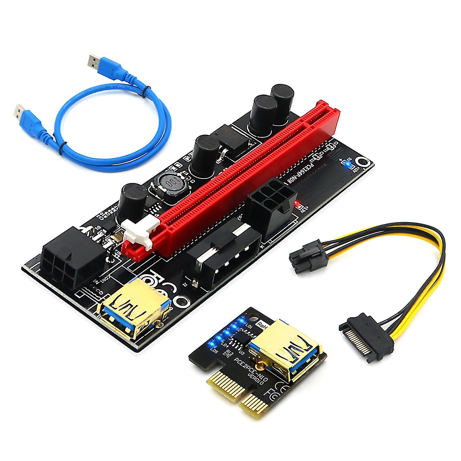 Usb3.0 Adapter Card Pci-e1x To 16x Pci E Graphics Card Extension Cable Adapter