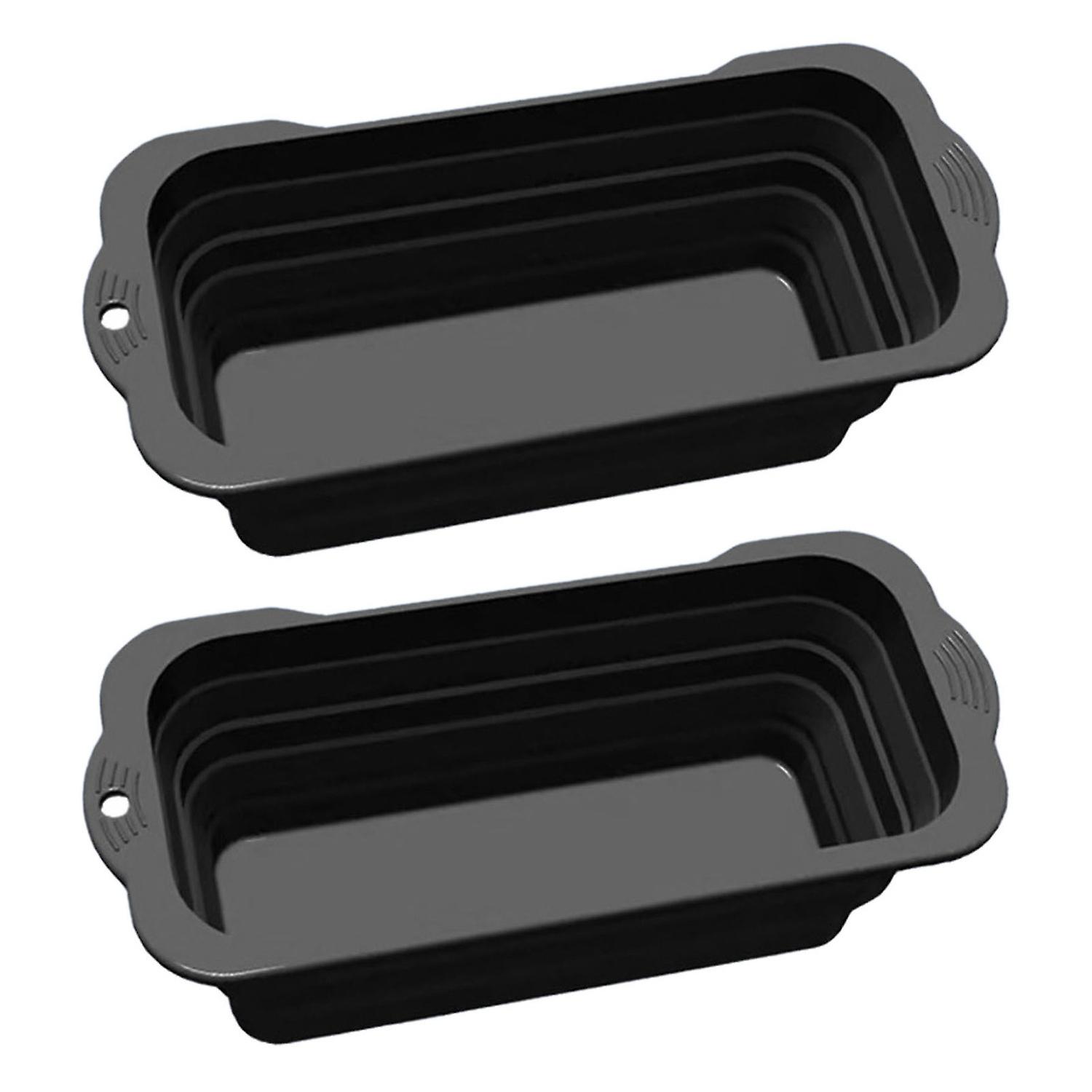 OuZhan 2PCS Oil Receiver Easy to Clean Foldable Reusable Silicone Grease Cup Liners Home Griddle