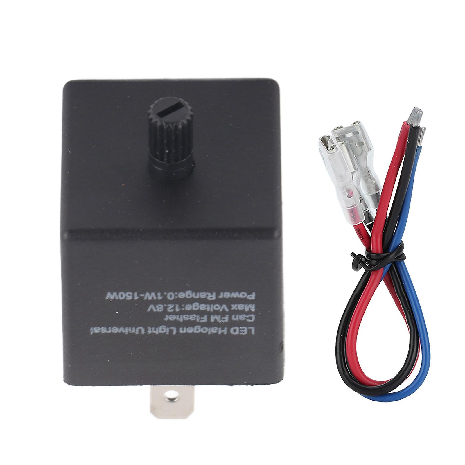12V 3 Pin Adjustable LED Flasher Relay for Motorcycle