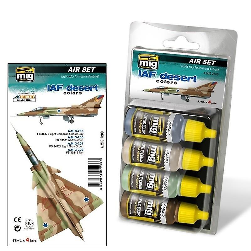 Mig Iafデザートカラーアクリルペイントセットによる弾薬 Fruugo Jp