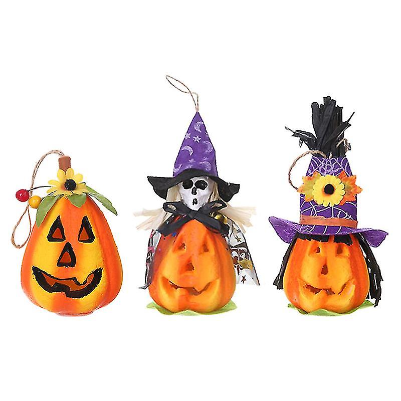 3pcs Pumpkin Lantern For Halloween Decorations