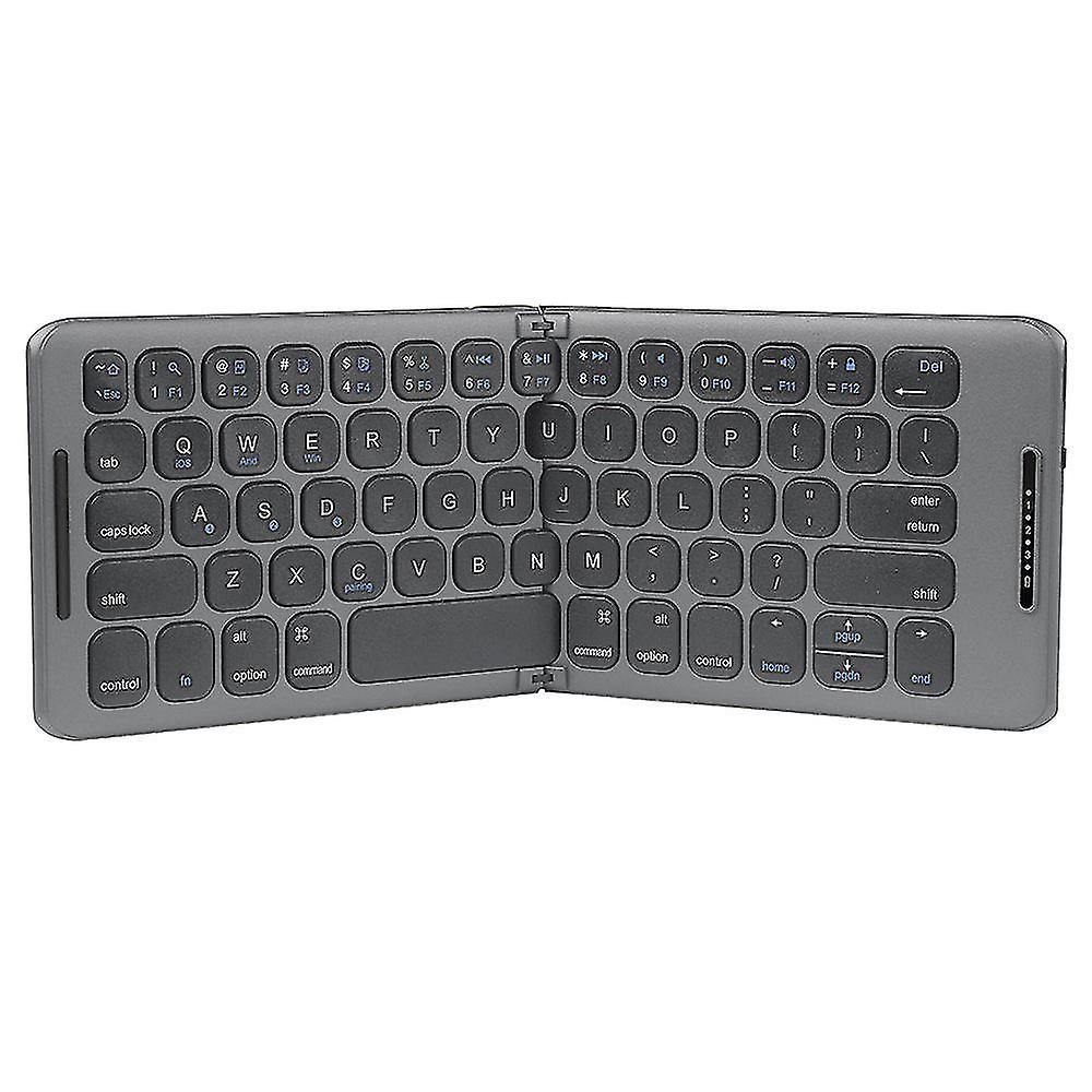 Portable Wireless Bt Keyboard Folding Keyboard Comfortable Typing Feel Rechargeable Lithium Battery For Windows/android/ios