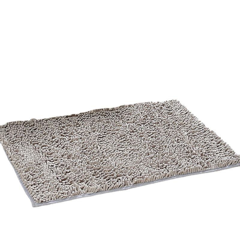 Bath Mat Non Slip Absorbent Shower Bathroom Rug Carpet Chenille No60
