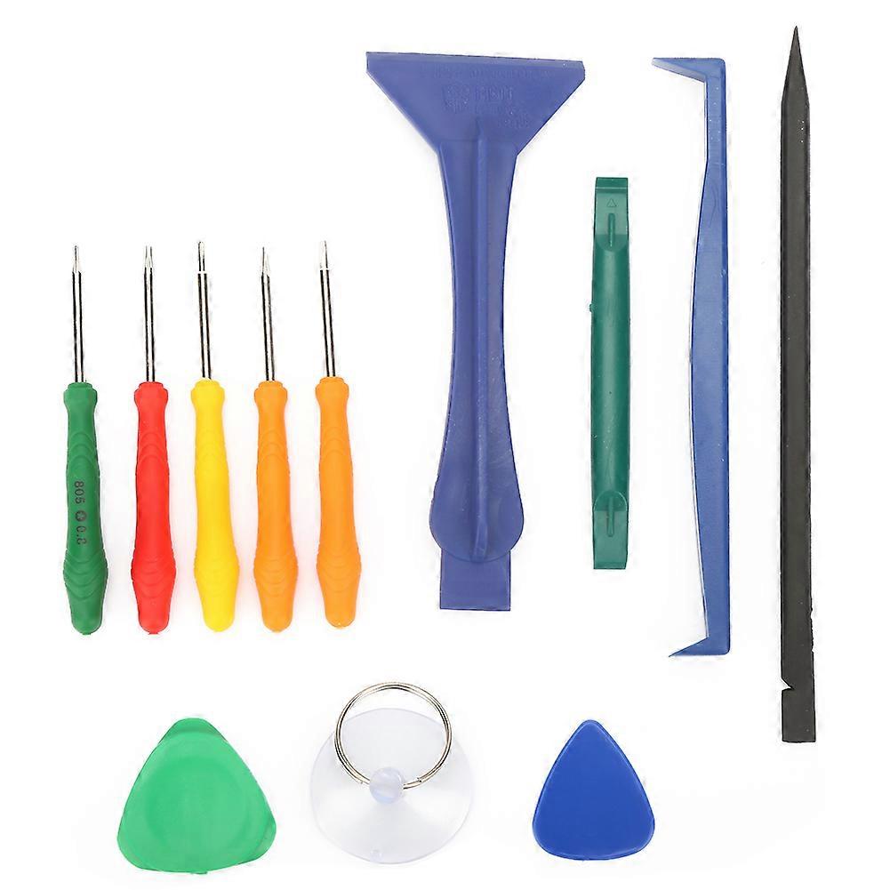 12pcs Mobile Phone Open Repair Tool Kit Screwdriver Plastic Spudger Open Pick Suction Cup