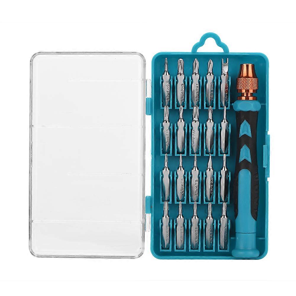 20pcs Detachable Magnetic Cross Flat Head Screwdriver Bit Set Repair Tools Kit