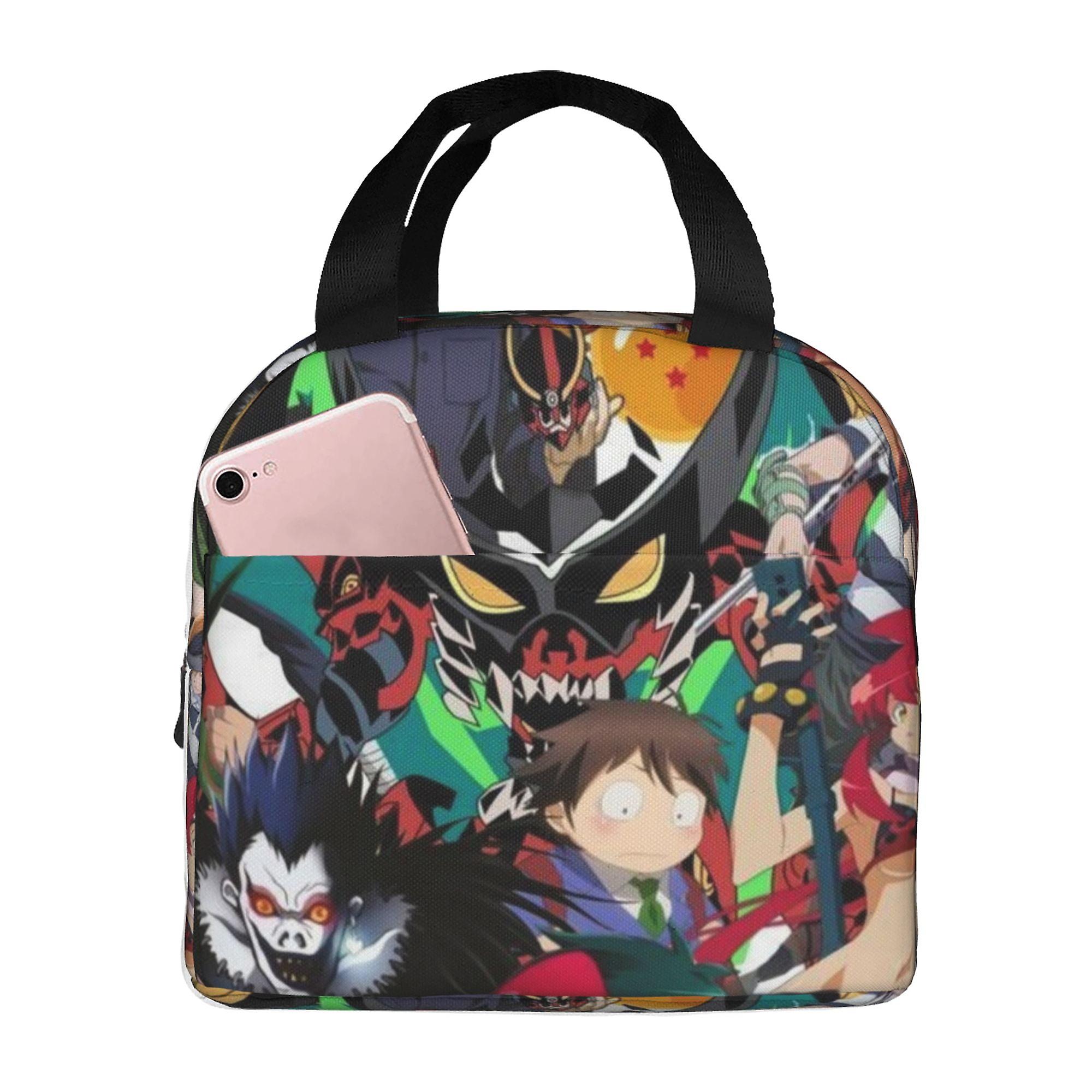 Collage De Personajes De Anime Bolsa De Almuerzo Aislada De Anime