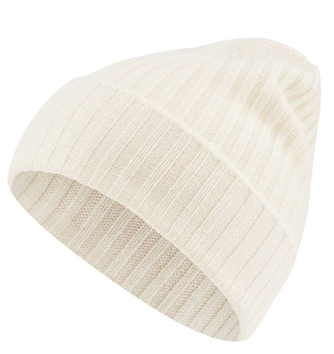 Falke Ribbed Cashmere Beanie - Off-White