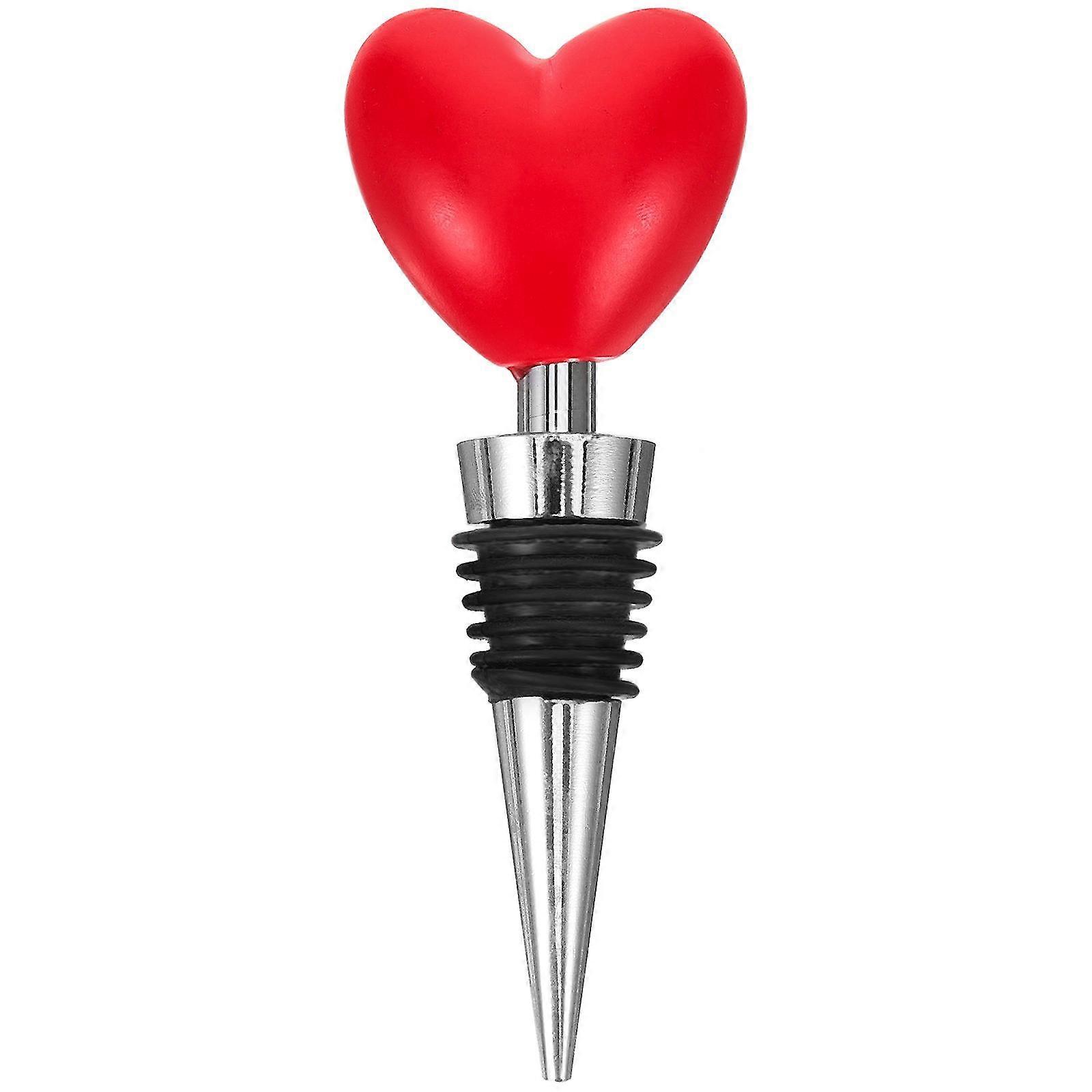 Wine Stopper Creative Heart Topper Modeling Wine Bottle Stopper for Pub