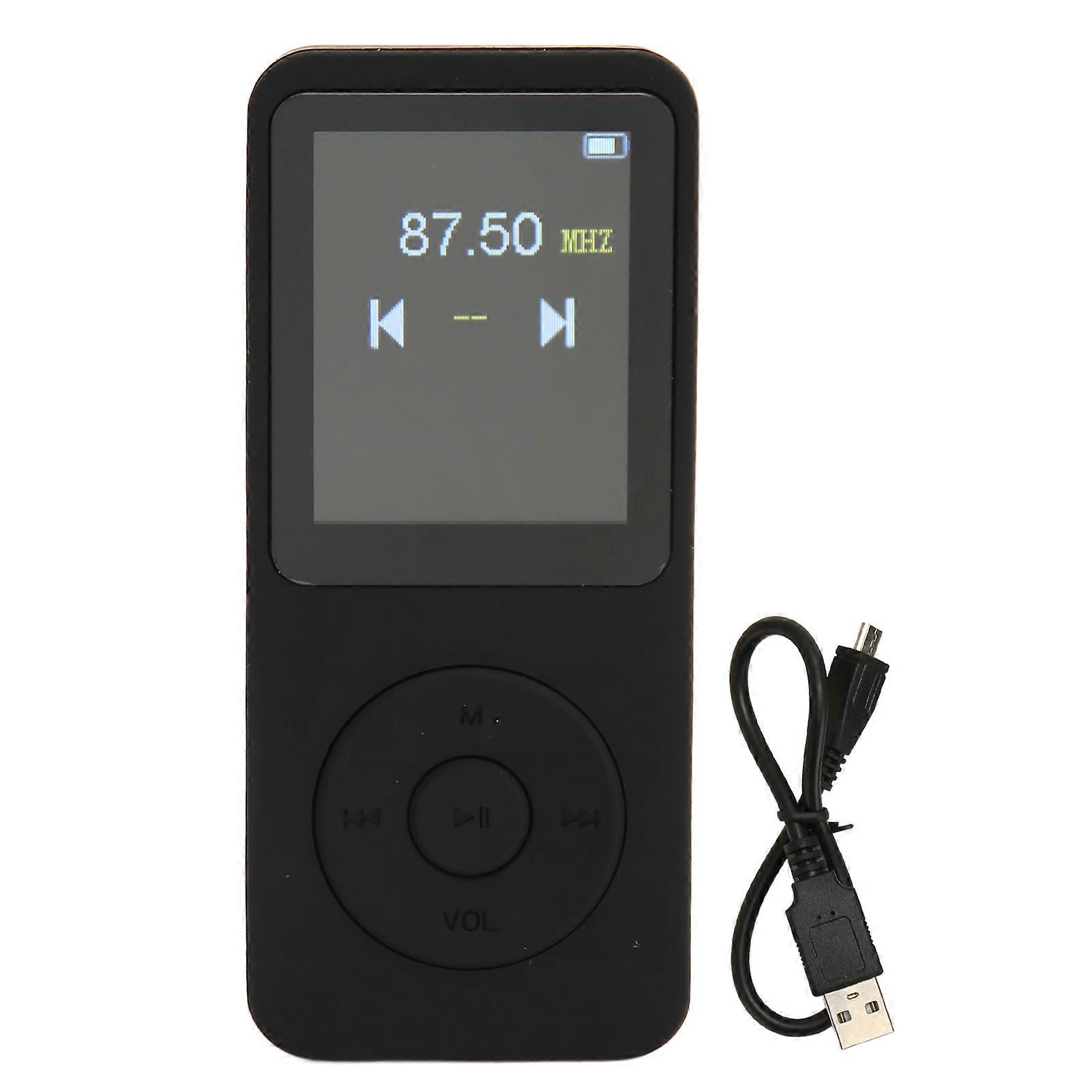 Mp3 Player With Bluetooth 5.0 1w 8 Hd Speaker Fm Radio Hifi Lossless Sound Multifunction Portable Mp3 Mp4 Music Player
