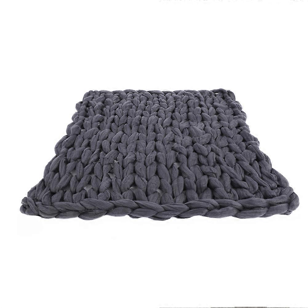 Knitted Chunky Plush Sofa Blanket Warm Soft Super Big Bulky (whtie 100 * 120cm / 39.4 * 47.2in)