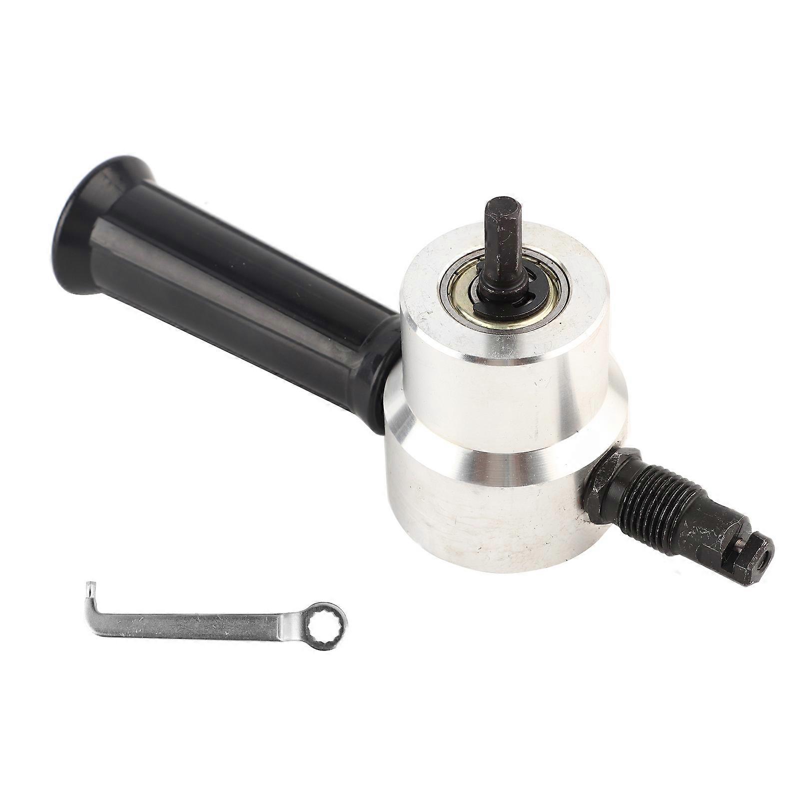 160A Hand Sheet Metal Nibbler Saw Cutter Dual Head Metal Cutting Tool Power Drill Attachment