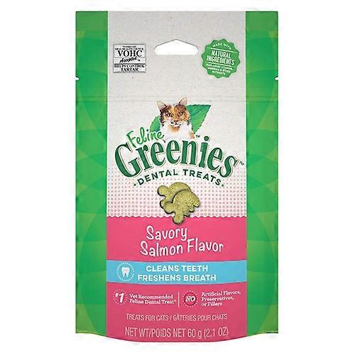 Greenies Feline Natural Dental Treats Tempting Salmon Flavor, 2.5 oz