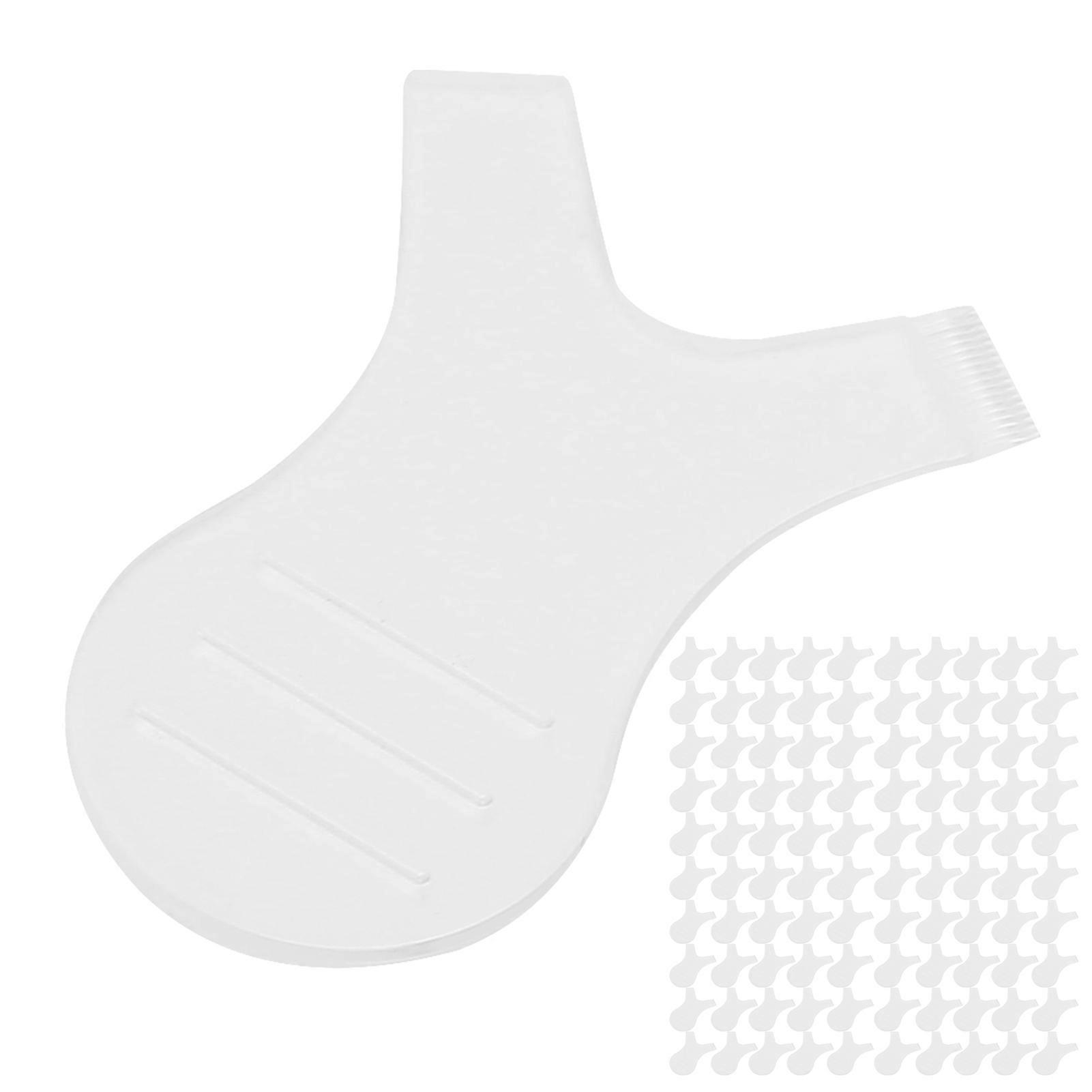 50pcs Y Shape Eyelashes Brush Eyelashes Extension Grafting Perming Brush Mascara ToolsTransparent