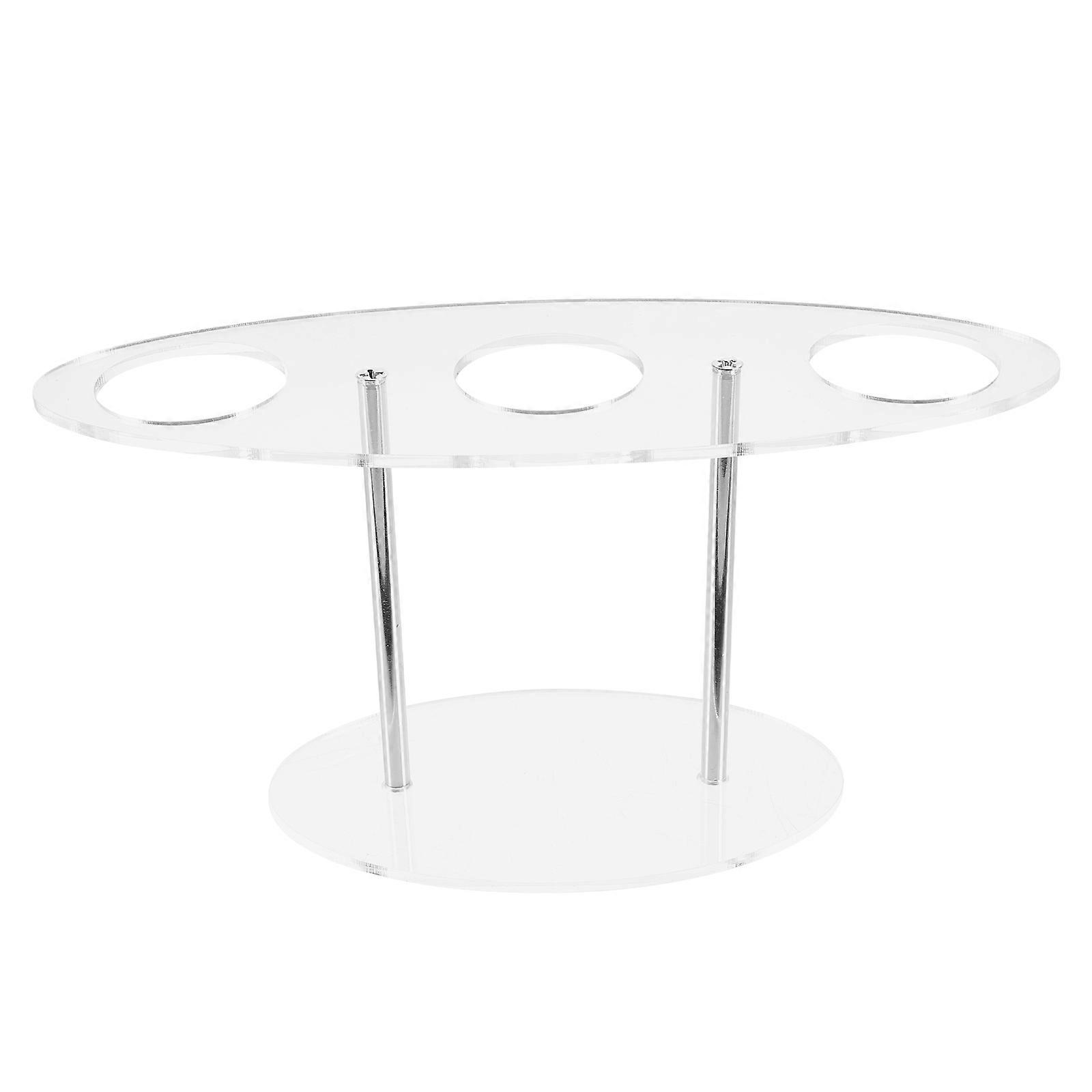 Ice Cream Cone Stand Acrylic DIY 3-hole Ice-cream Cone Sushi Display Stand