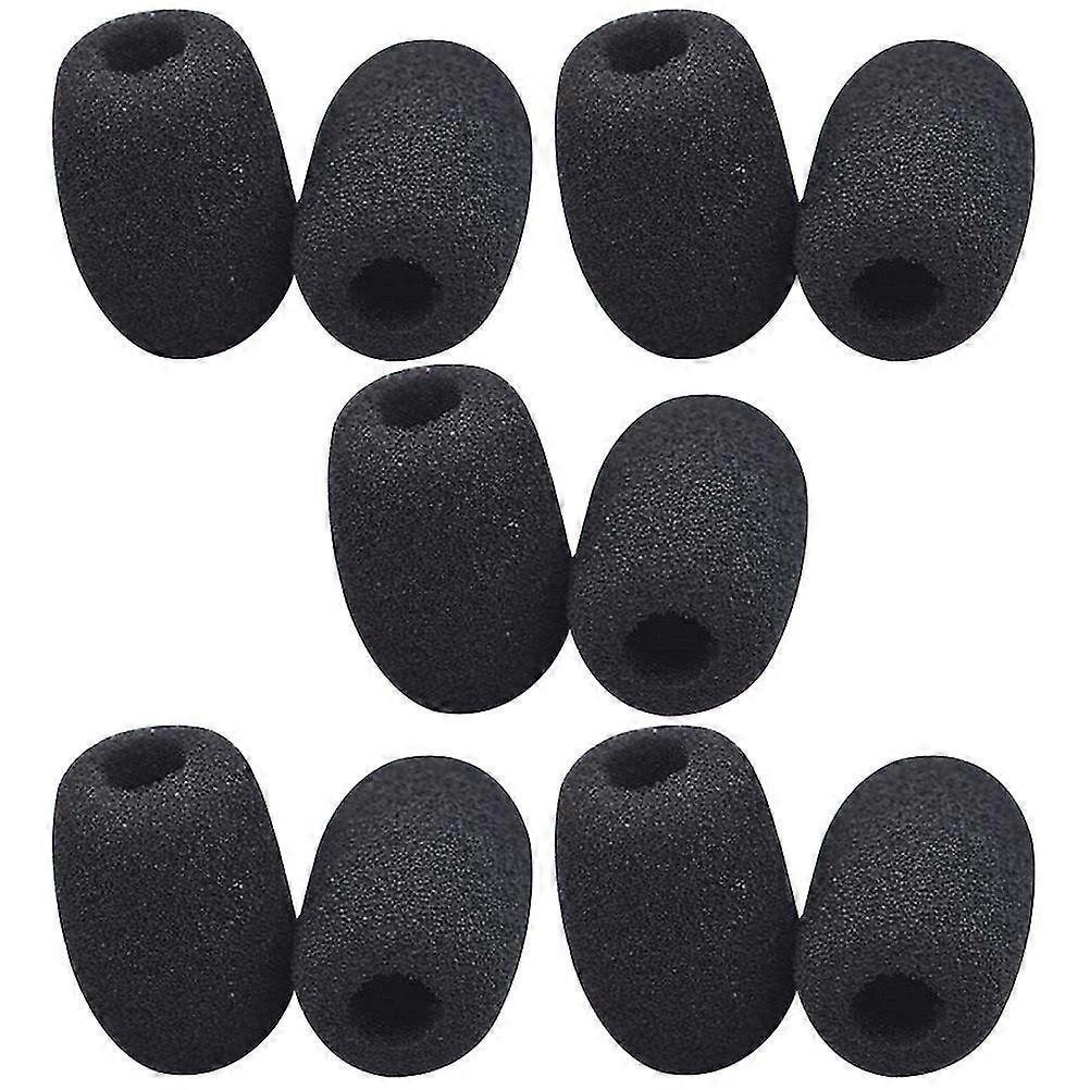 10pcs Mic Covers Mic Windscreen Mini Size Lapel Headset Mic Windscreen Microphone Windscreens