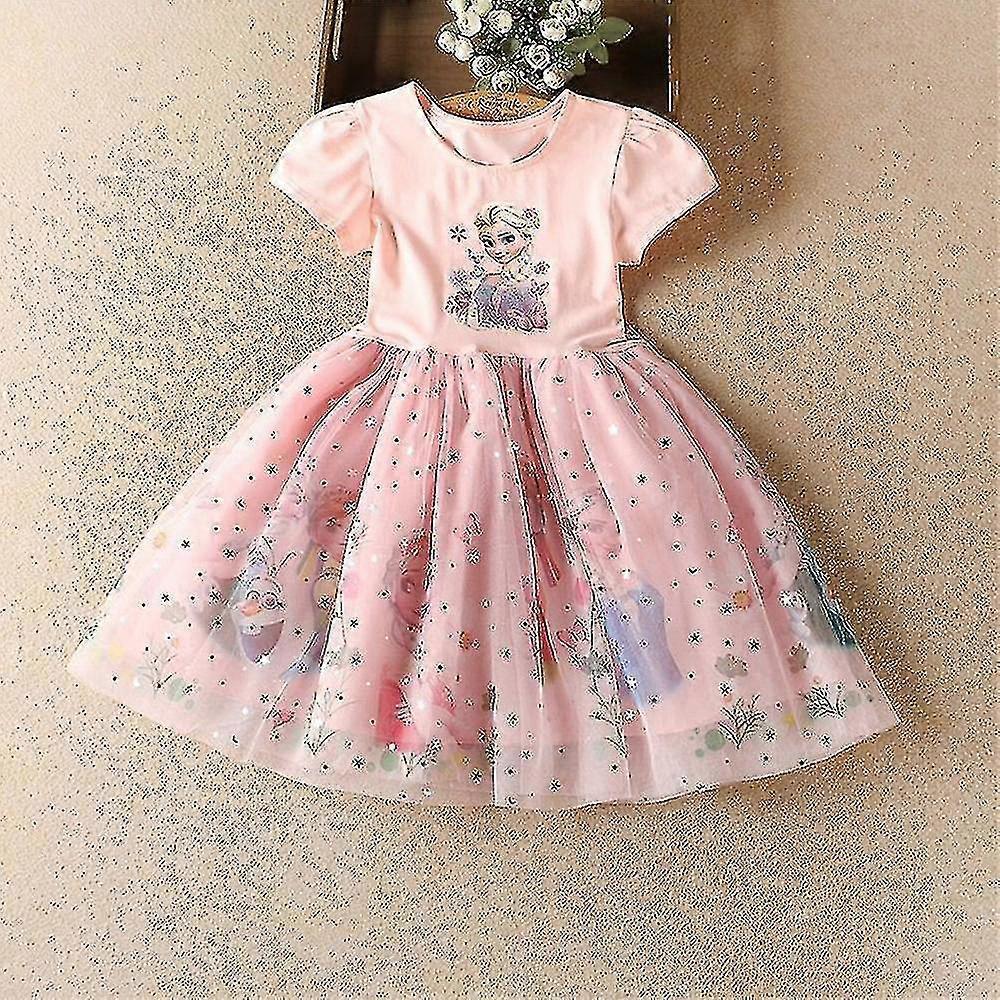 GYFDYMガールズ2-11歳冷凍エルザバースデードレスギフトF