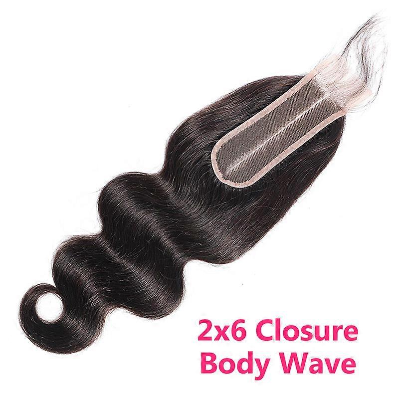 גבריאל 2x6 רשת תחרה לשיער חלק אמצעי, חלק שיער ברזילאי צבע טבעי, 100% שיער רמי, קים K, משלוח חינם - סגירות