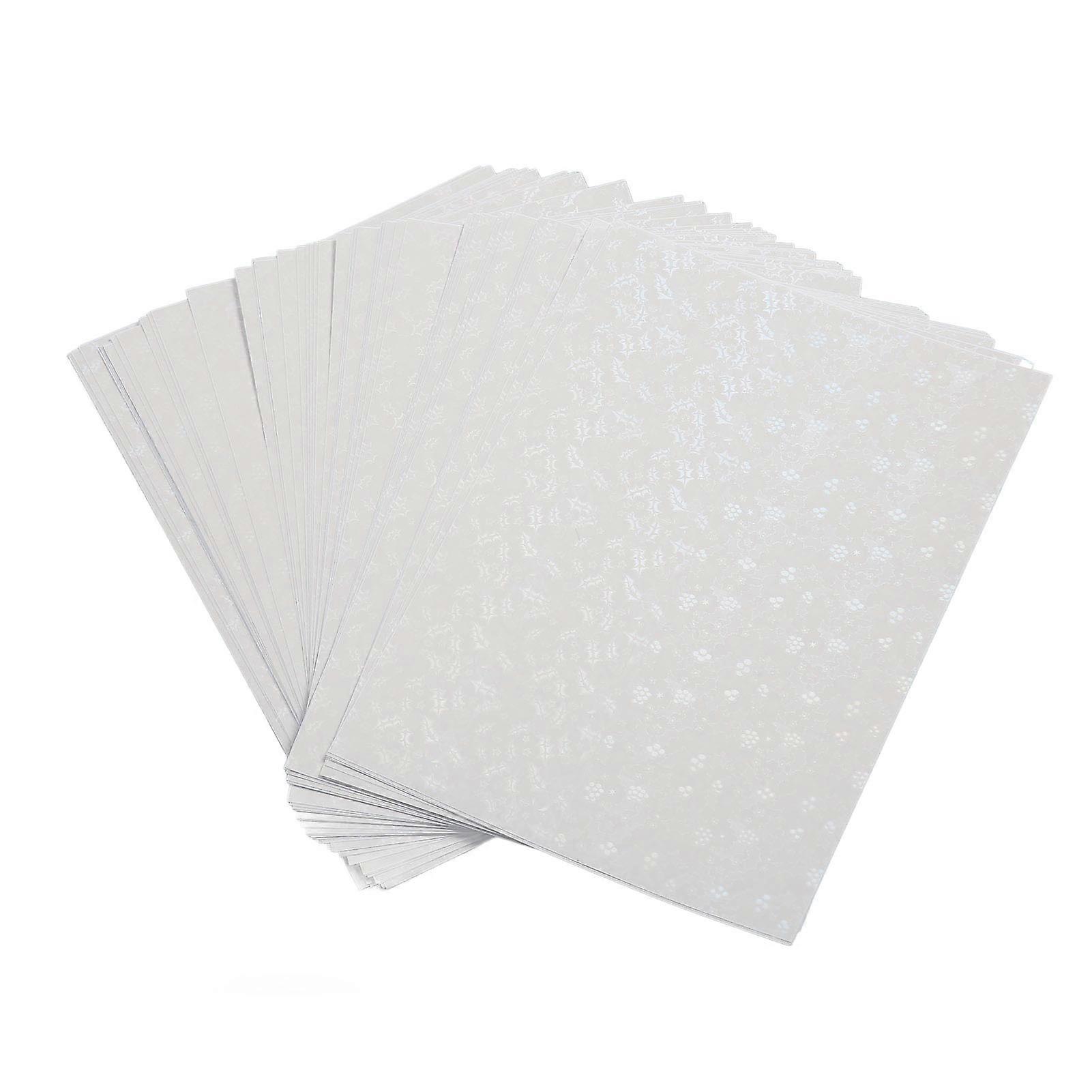 50 ورقة A4 ثلاثية الأبعاد بارد صفح ورقة cuttable للماء DIY ذاتية اللصق الترقق فيلم لخلفية عيد الميلاد الشريط الفيلم