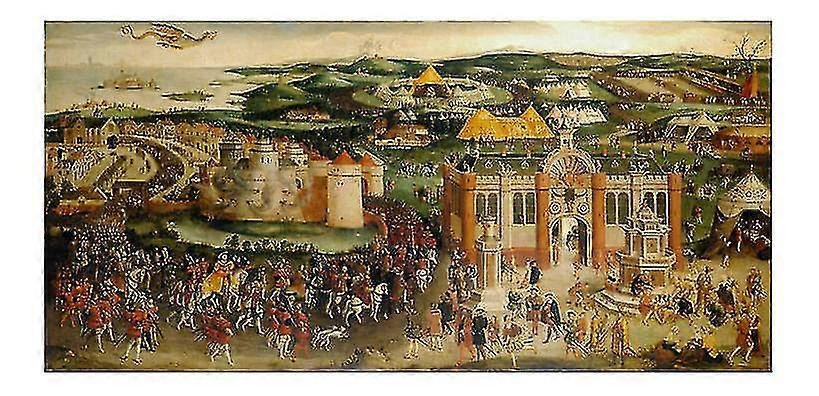 British Field of the Cloth of Gold Art Print - Account of Event in British History - Art Print