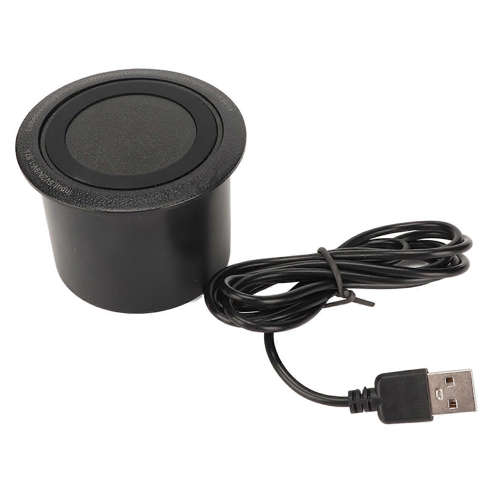 Wireless Charger Multifunctional Dual USB Port Adapter 10W Hidden Embed in Desk Wireless Charger Pad