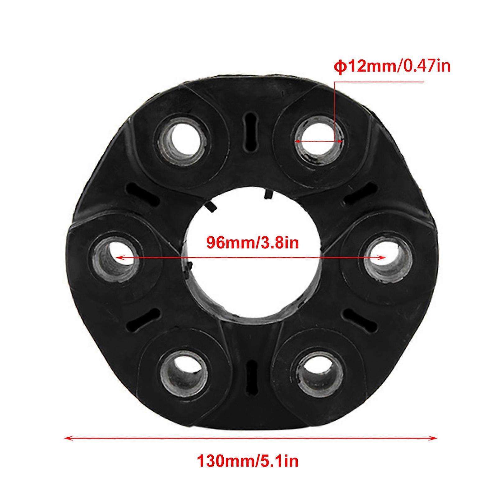 Polyurethane Transmission Drive Shaft Flex Joint Disc For BMW E46, E36, E30 - 12mm, Black