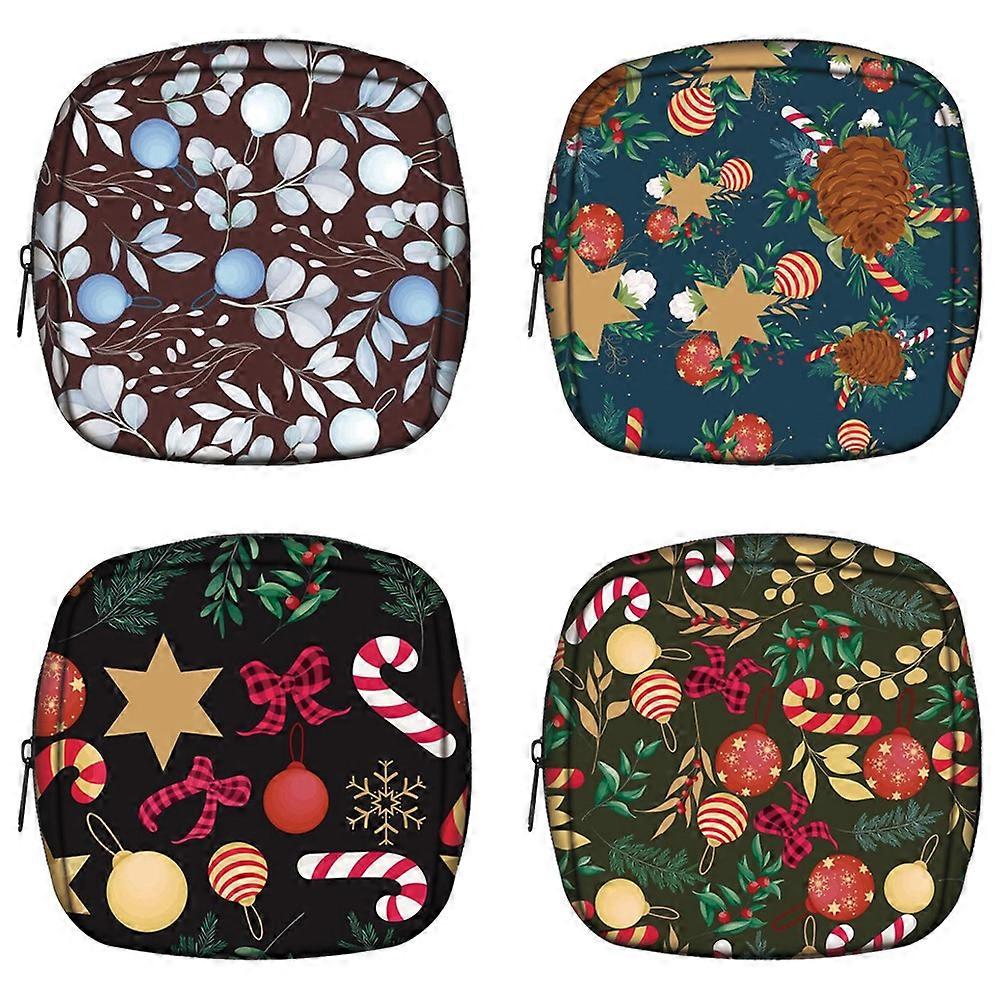 4 stk juletrykt sanitetsbindpose 2022 tampongpose i ny stil