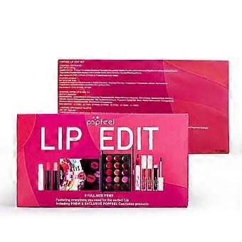 Læbemakeup sæt læbeglosser med strålende farver og udglatter tekstur 16 ml