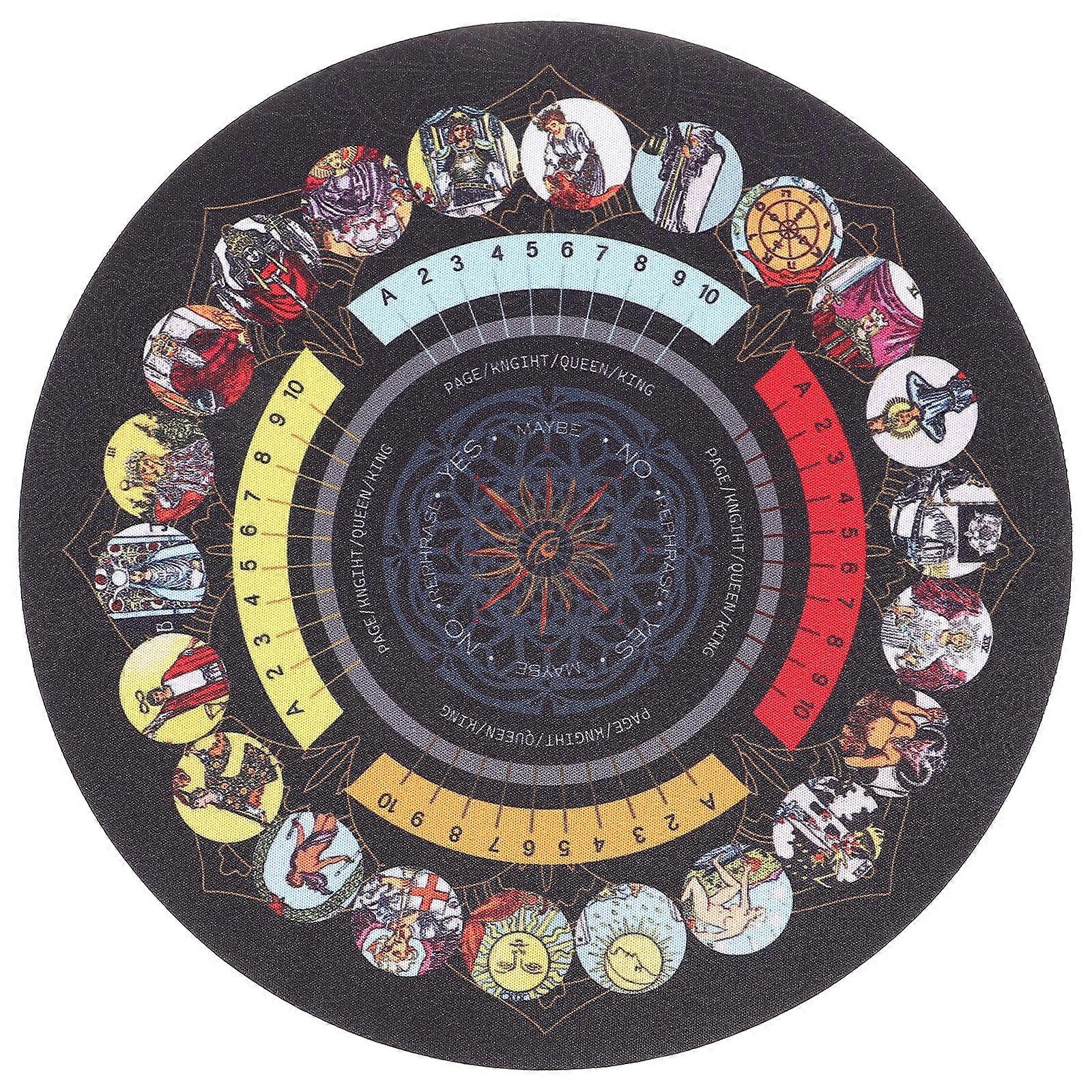 Divination Tablecloth Altar Tarot Card Cloth Tarot Divination Pad Rubber Pad for Divination
