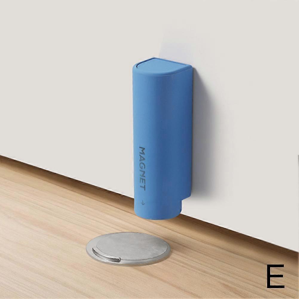 Rustfrit stål magnetisk dørstopper, grå sort sømfri dørbase