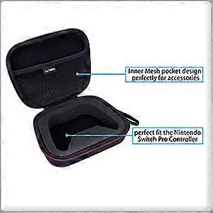 LTGEM EVA Black Carrying Hard Case for Nintendo Switch Pro Controller