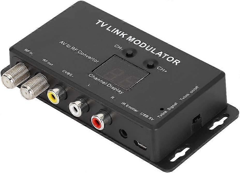 Micro modulateur TV, TM70 UHF TV LINK Modulateur AV à convertisseur RF Prolongateur IR