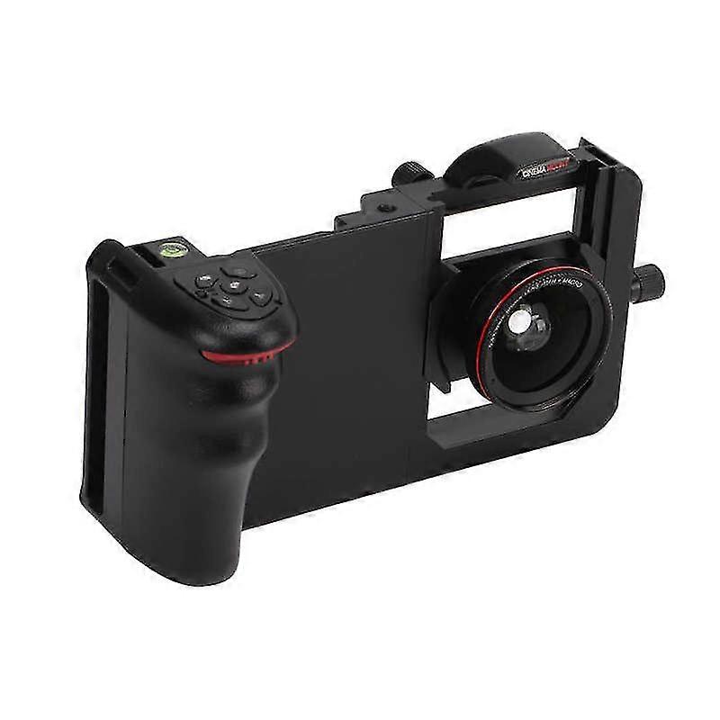 Phone video rig universal handheld phone stabilizer convenient broad sight bottom 1/4in thread with wide angle macro 2 in 1 lens