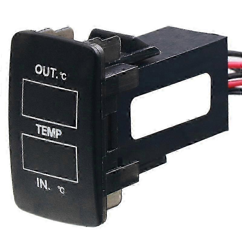 Dual Temperature Display Inside and Outside the Car Dual Temperature Sensor for Fit Jazz City Accor