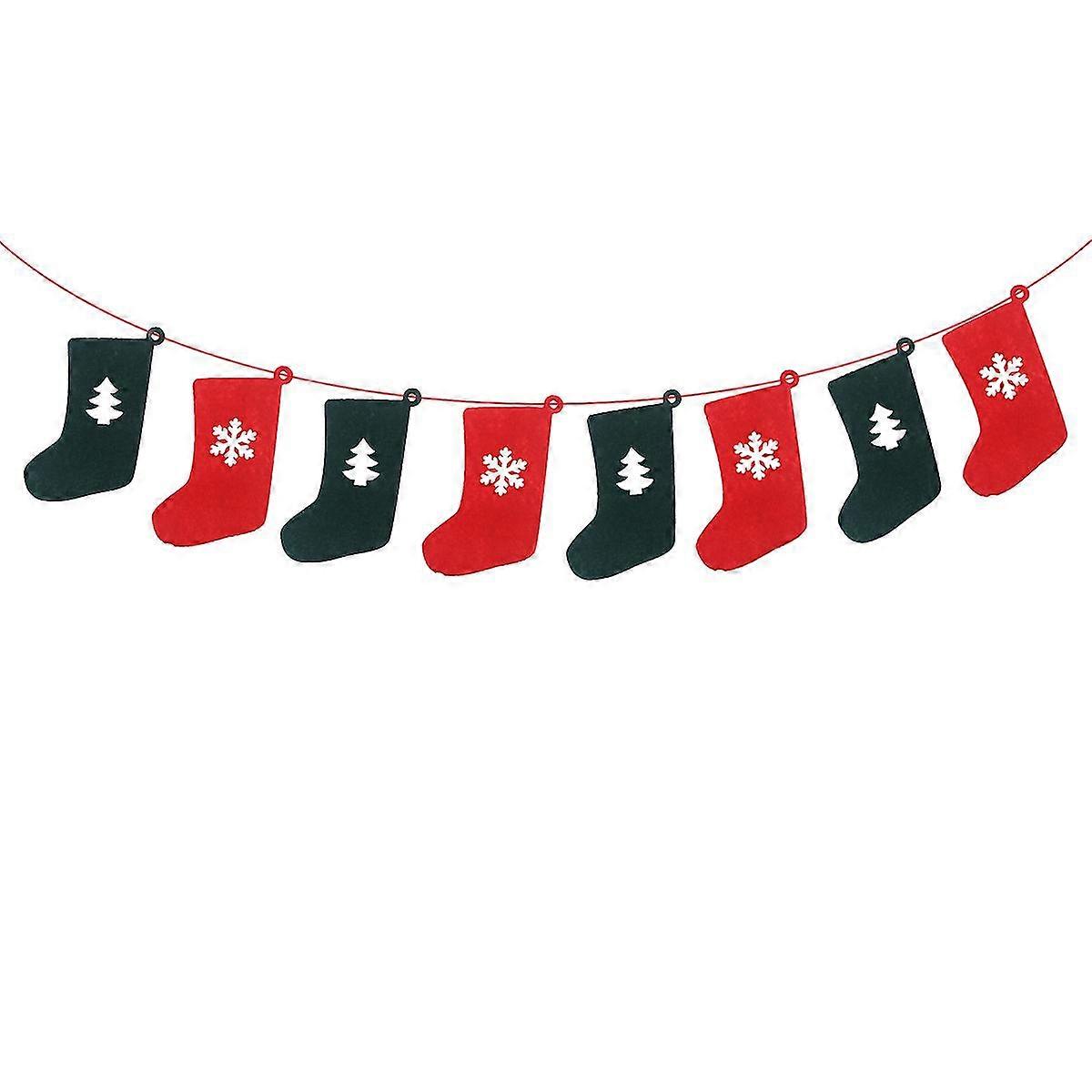 2 .5 Julefest Banner Julebanner Pejs Jul Pennant Banner Juleguirlander Julekappe Banner