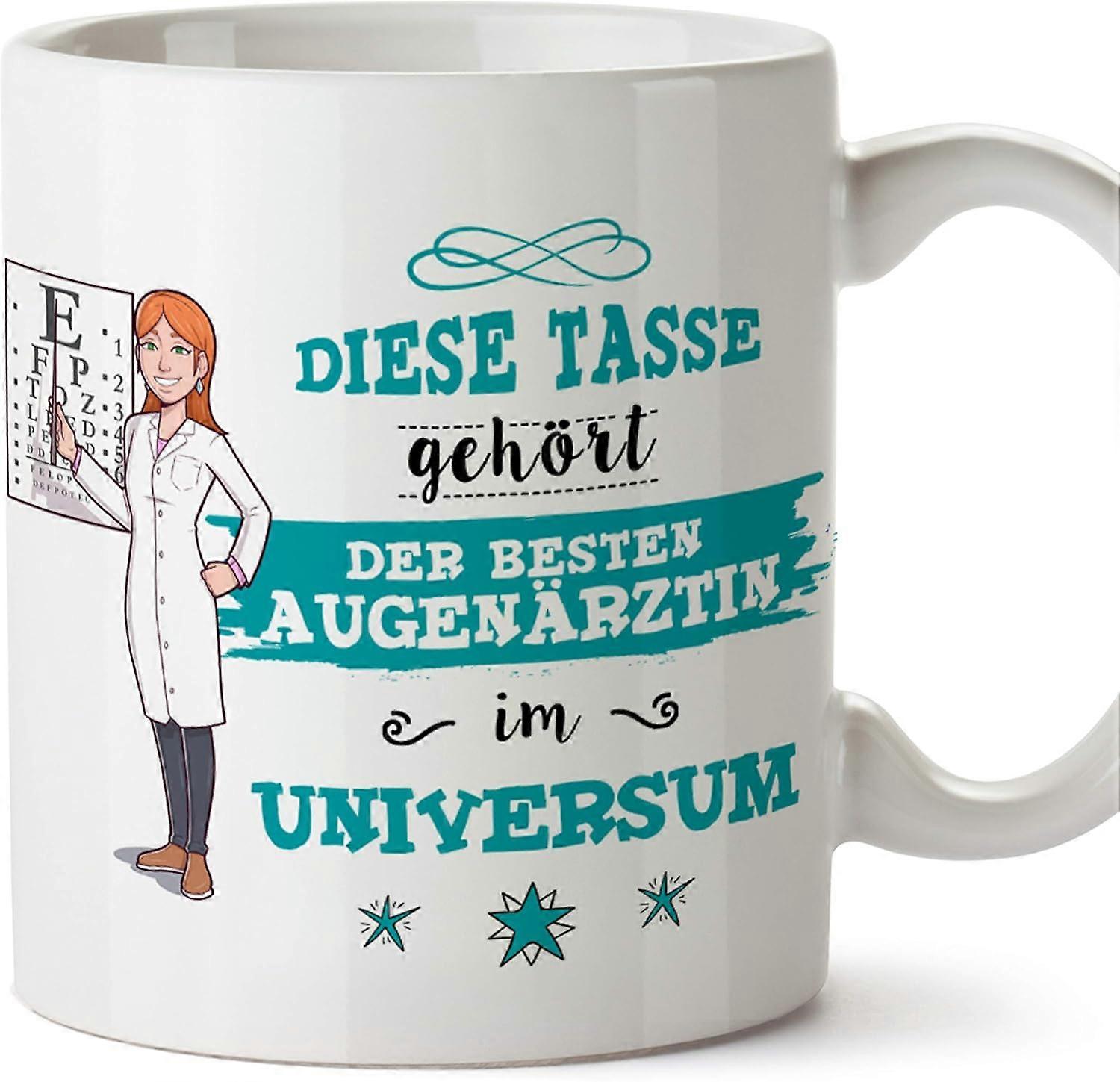 (Mug in German) Ophthalmologist 330 ml Best in The Universe Design 356