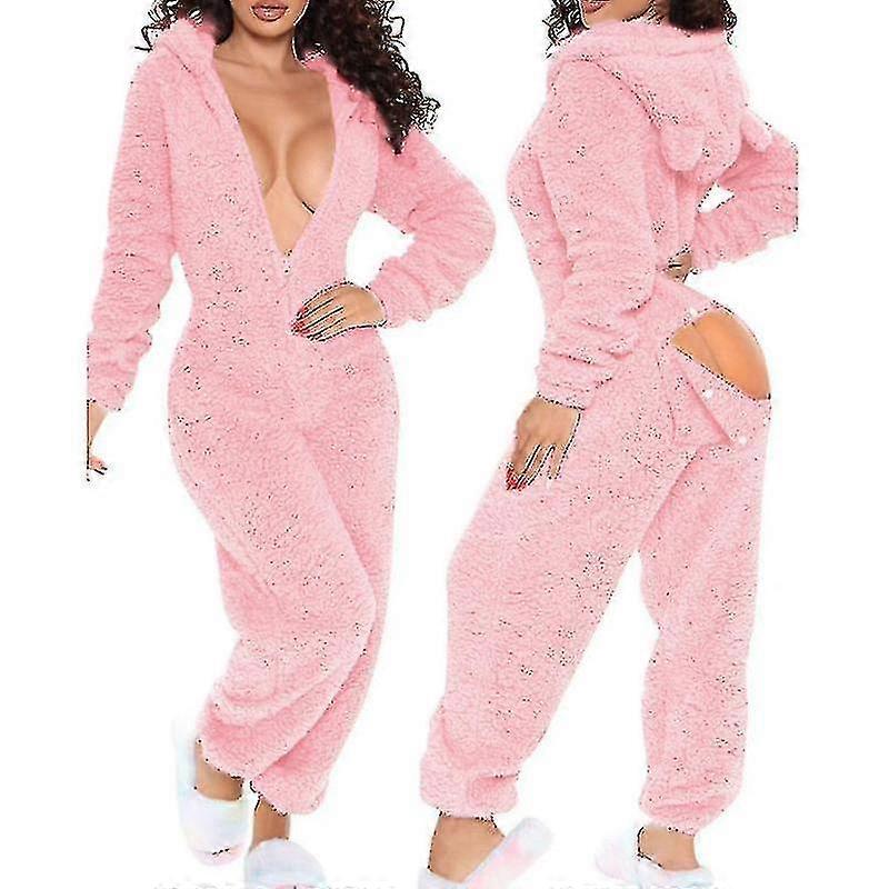 Onesie pyjamas lång varm borstad kroppkompatibel