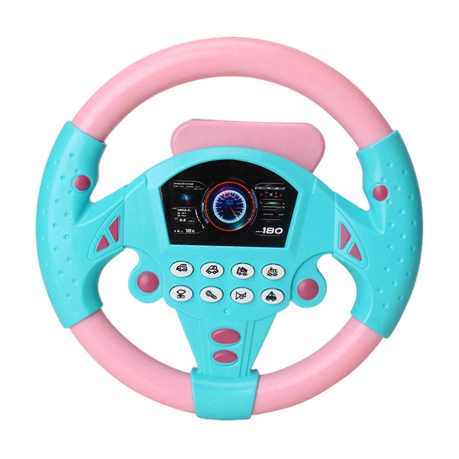 Portable Simulated Driving Steering Wheel Copilot Toy Multi-Purpose Driving Puzzle Toys for Boys Girls